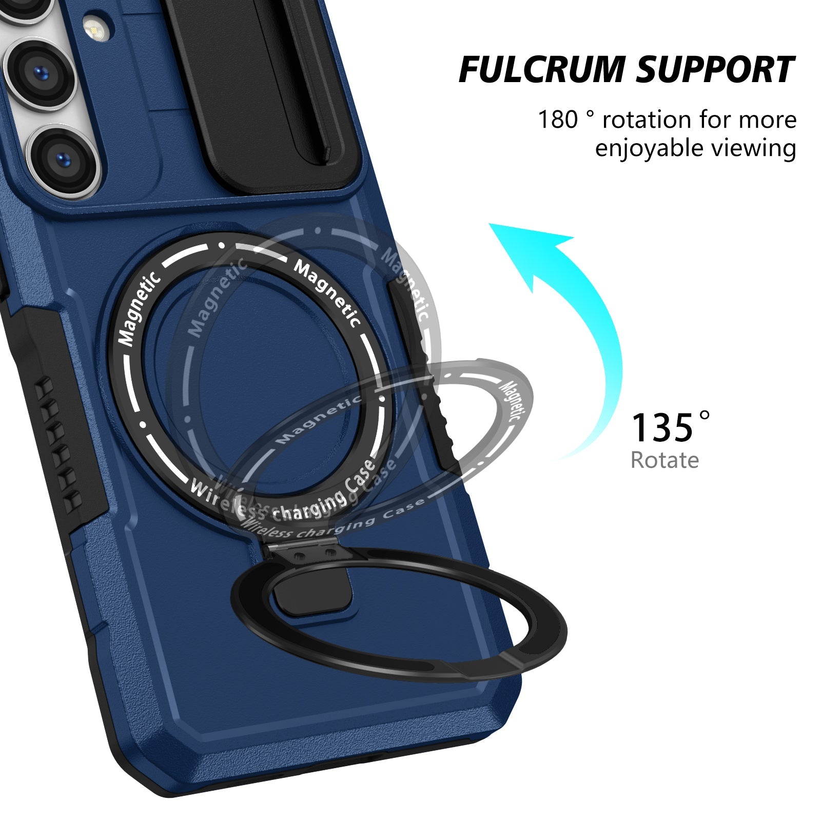 Galaxy S25 Magsafe Sliding Cover Case [Navy]