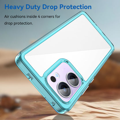 Oppo Reno 13 F 5G Soft Gel Case [Clear Blue]