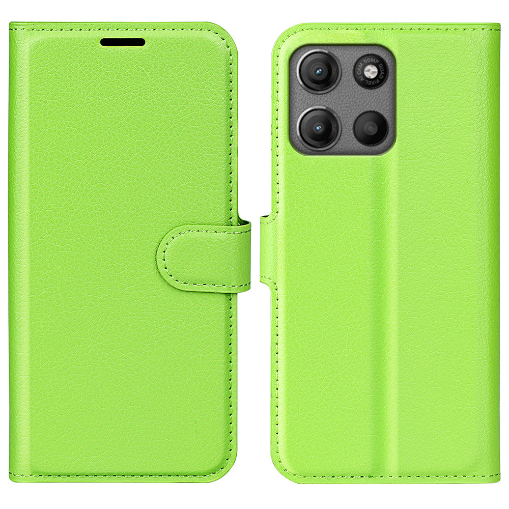 Moto G15 Pu Wallet Case [Green]