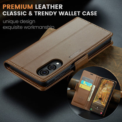 Galaxy S25 Edge Pu Wallet Case [Brown]