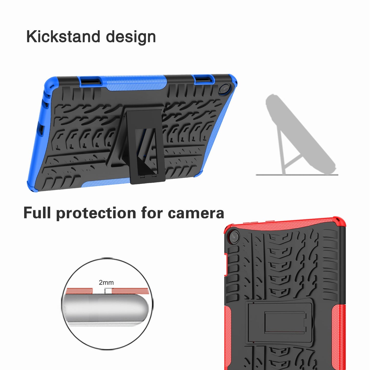 Lenovo Tab M10 (3rd Gen) Tb328 Heavy Duty Case [Black]