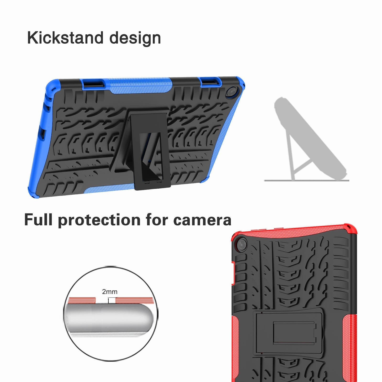 Lenovo Tab M10 (3rd Gen) Tb328 Heavy Duty Case [Black]
