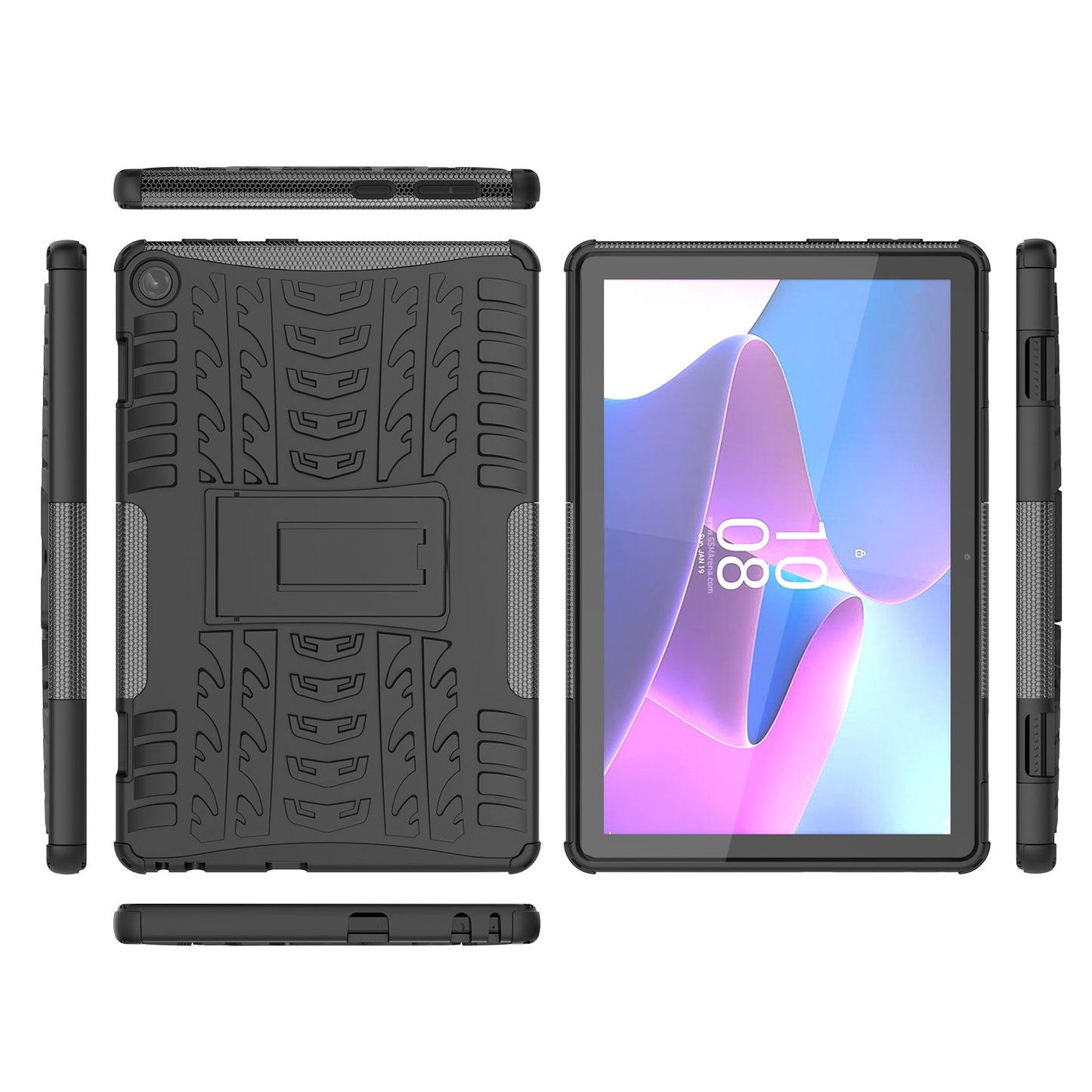 Lenovo Tab M10 (3rd Gen) Tb328 Heavy Duty Case [Black]