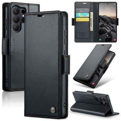 Galaxy S26 Ultra Pu Wallet Case [Black]