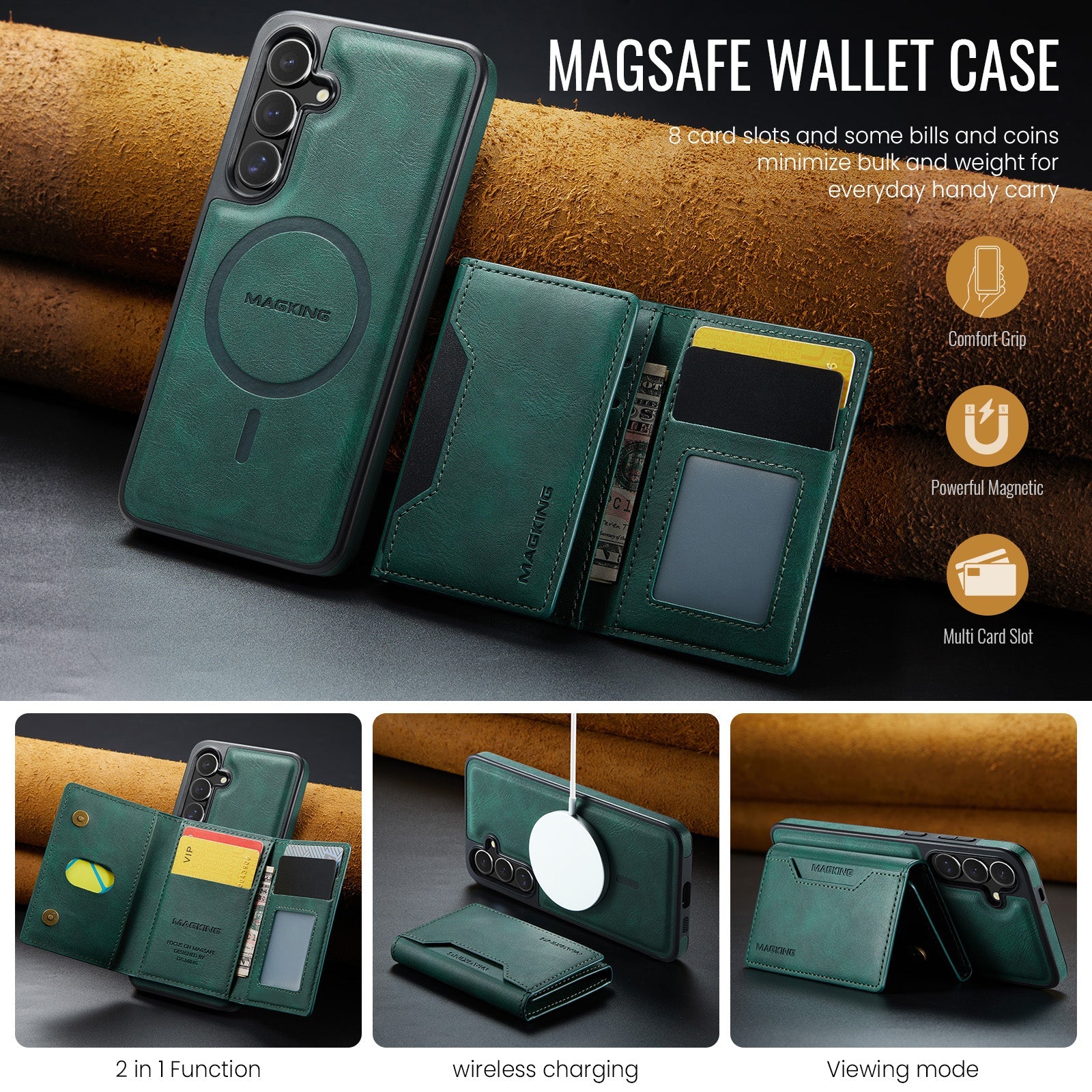 Galaxy S25 Plus Magsafe Wallet [Green]