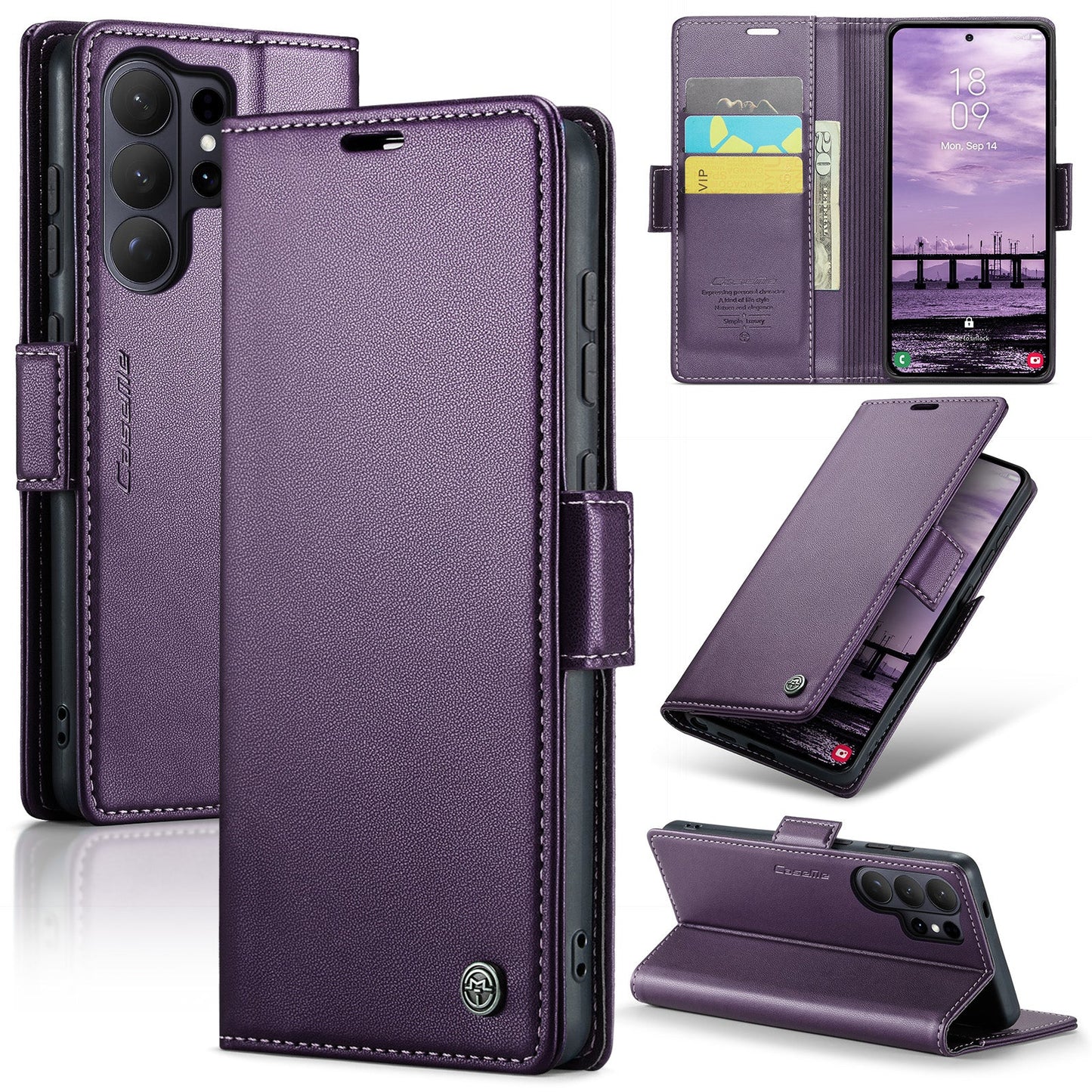 Galaxy S26 Ultra Pu Wallet Case [Purple]