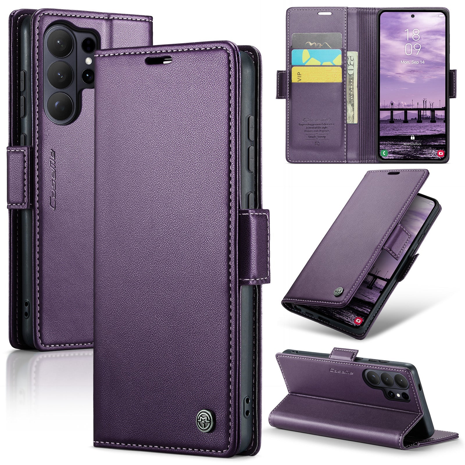 Galaxy S26 Ultra Pu Wallet Case [Purple]