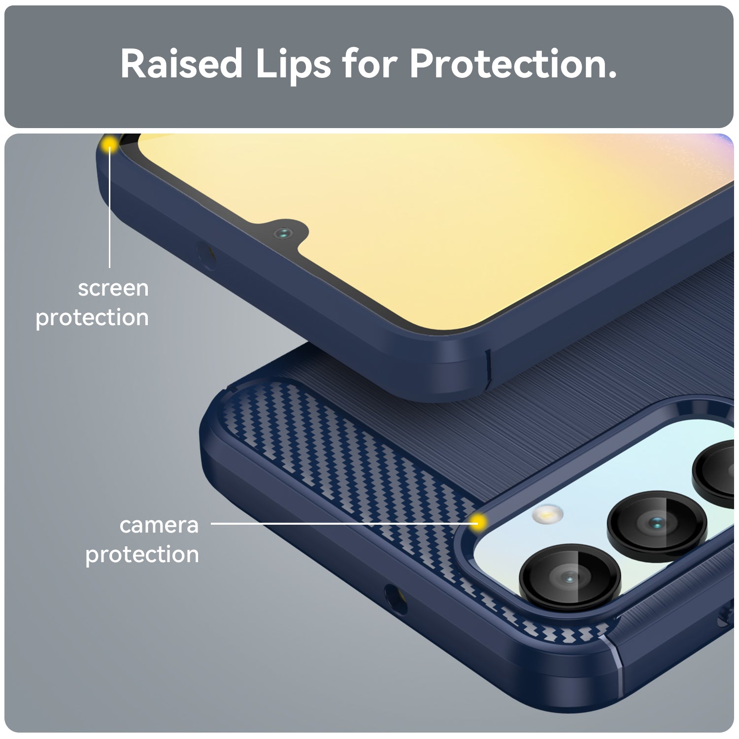 Galaxy A16 5G Carbon Fibre Case [Navy]