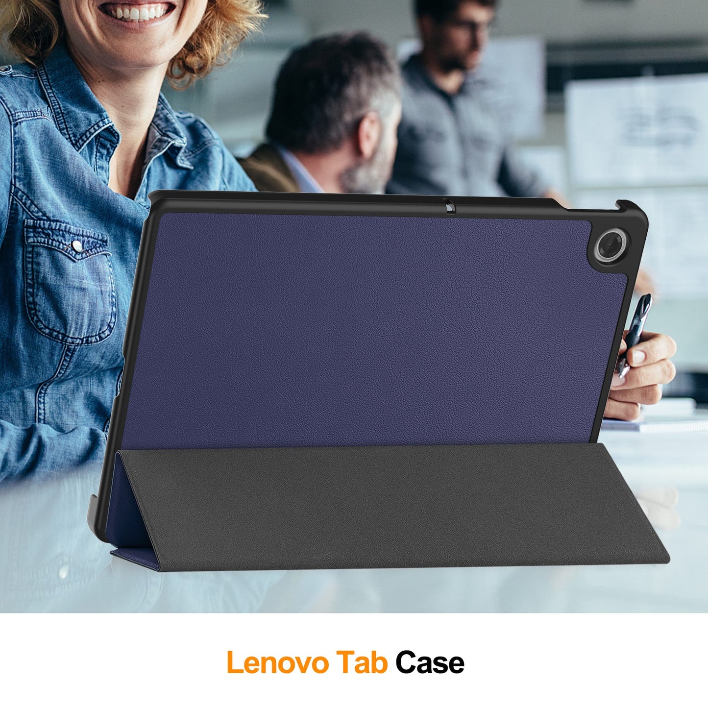 Tab 10.1" 2025 Tb311 Tri-Fold Pu Case [Navy]