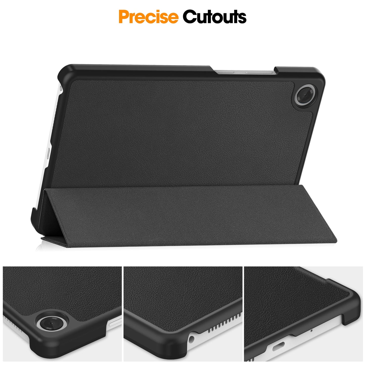 Lenovo Tab One 8.7" Tri-fold Pu Case [Black]