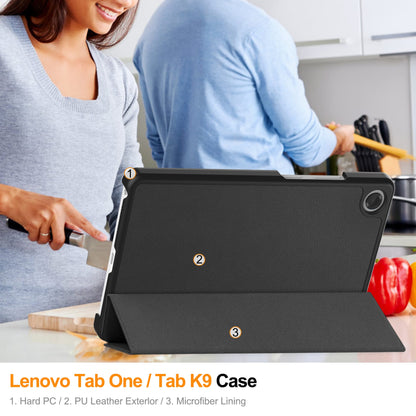 Lenovo Tab One 8.7" Tri-fold Pu Case [Black]