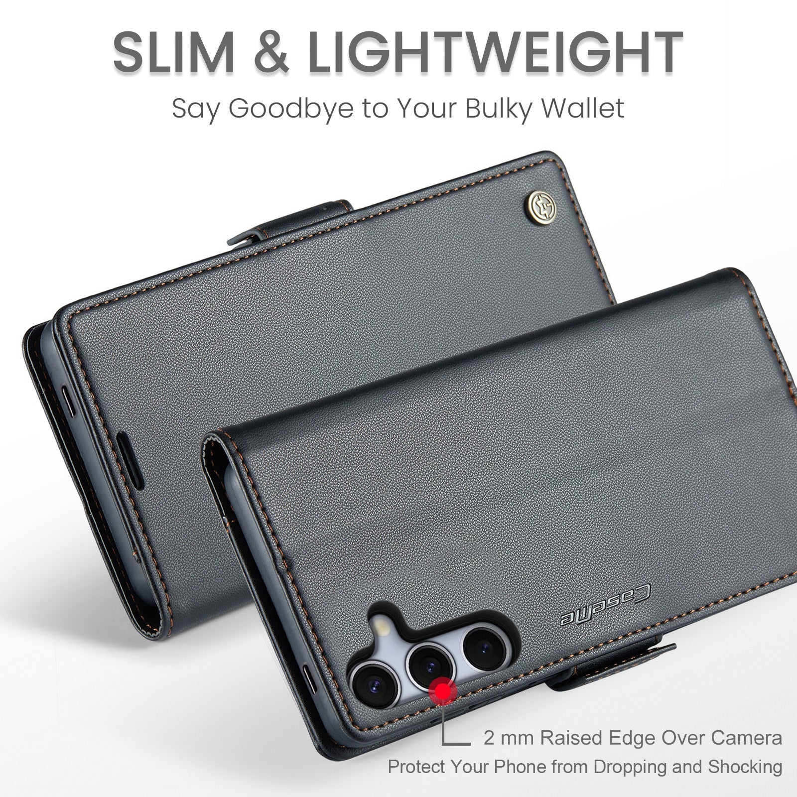 Galaxy S25 Pu Wallet Case [Black]