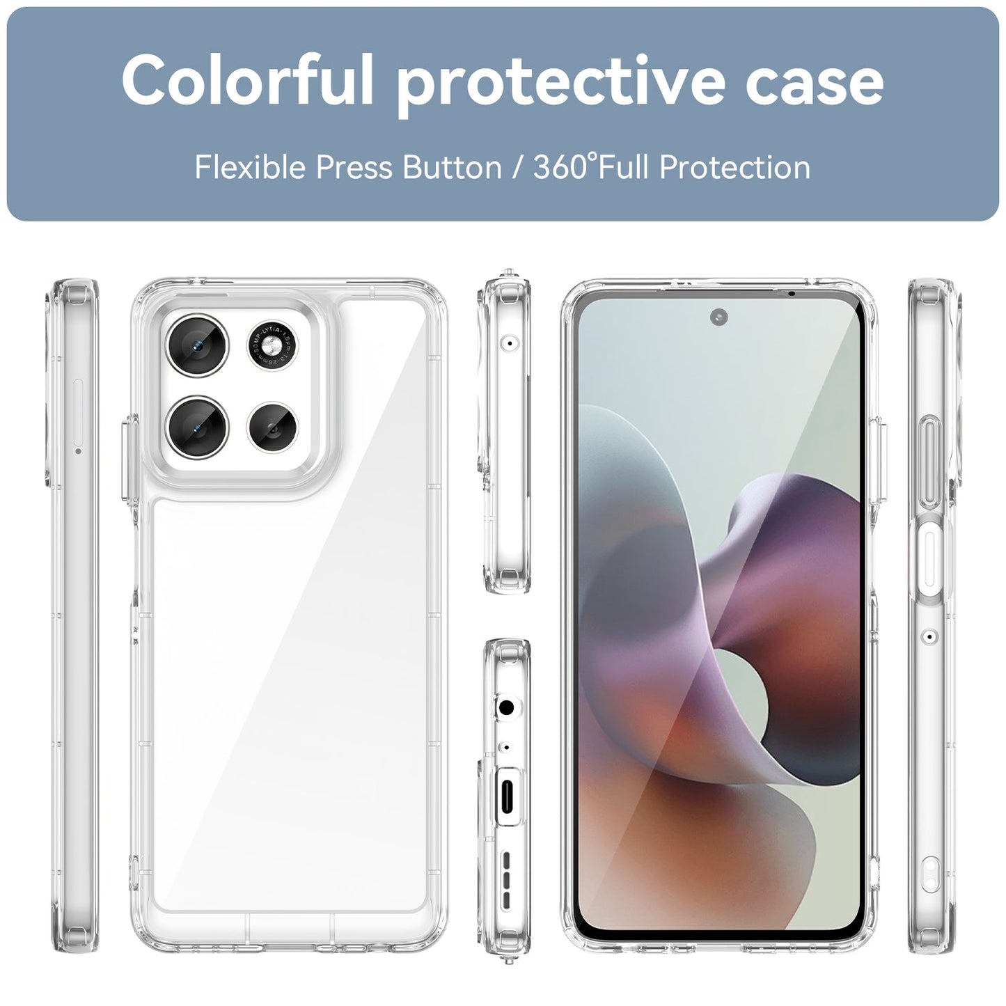 Moto G56 Soft Gel Case [Clear]