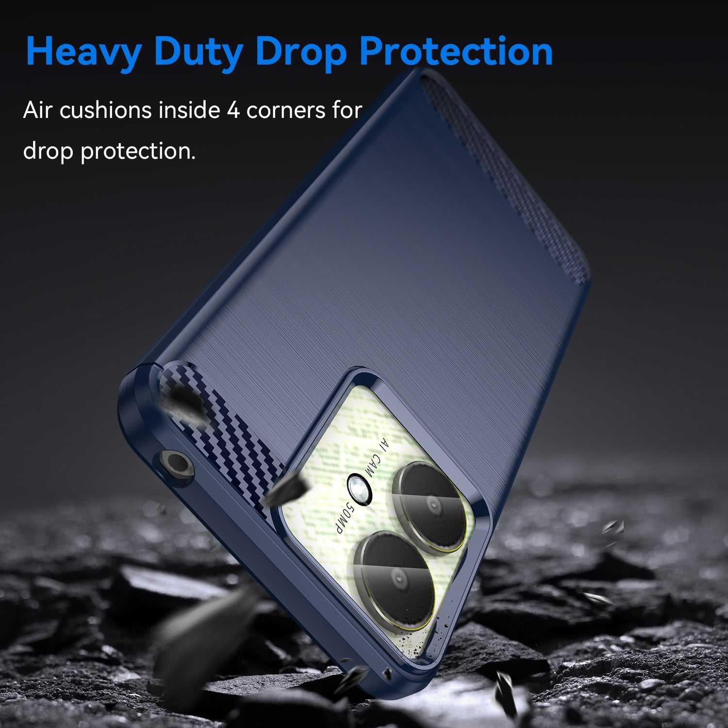 Xiaomi Redmi 13C 4G Carbon Fibre Case [Navy]