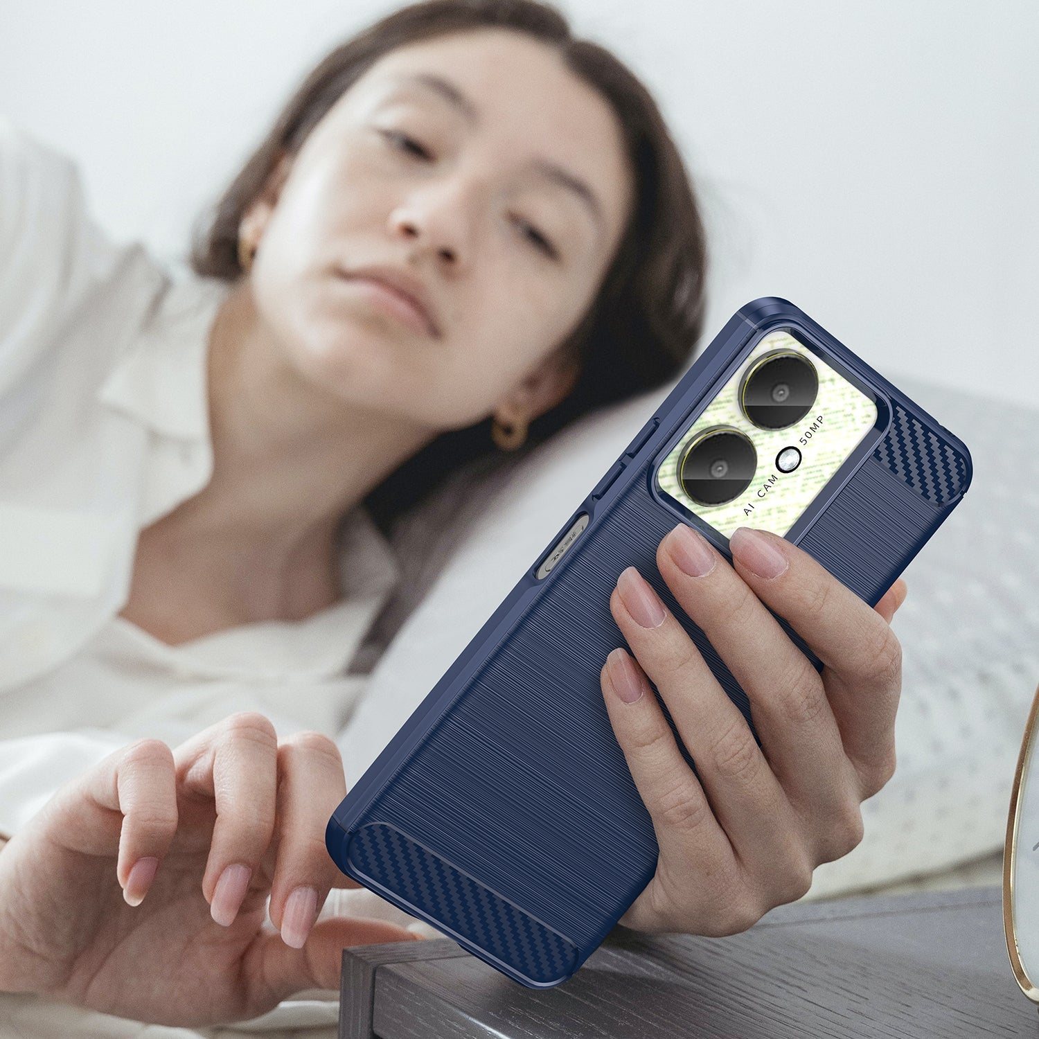 Xiaomi Redmi 13C 4G Carbon Fibre Case [Navy]