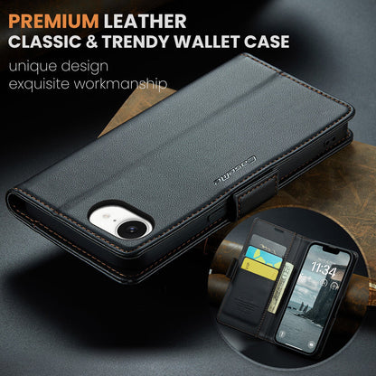 Apple iPhone 16E Pu Wallet Case [Black]