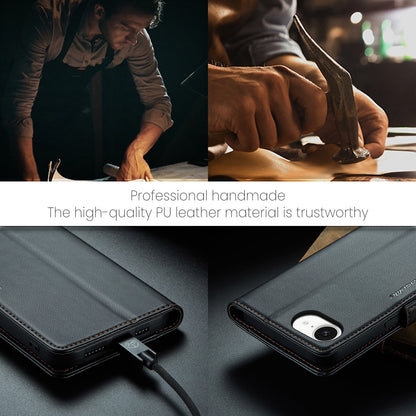 Apple iPhone 16E Pu Wallet Case [Black]
