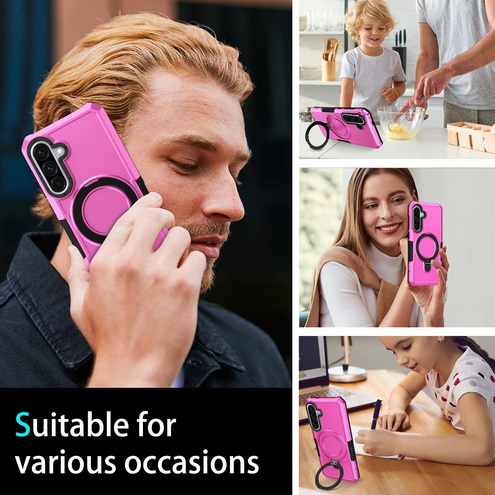 Samsung Galaxy A36 5G Heavy Duty Case [Pink]