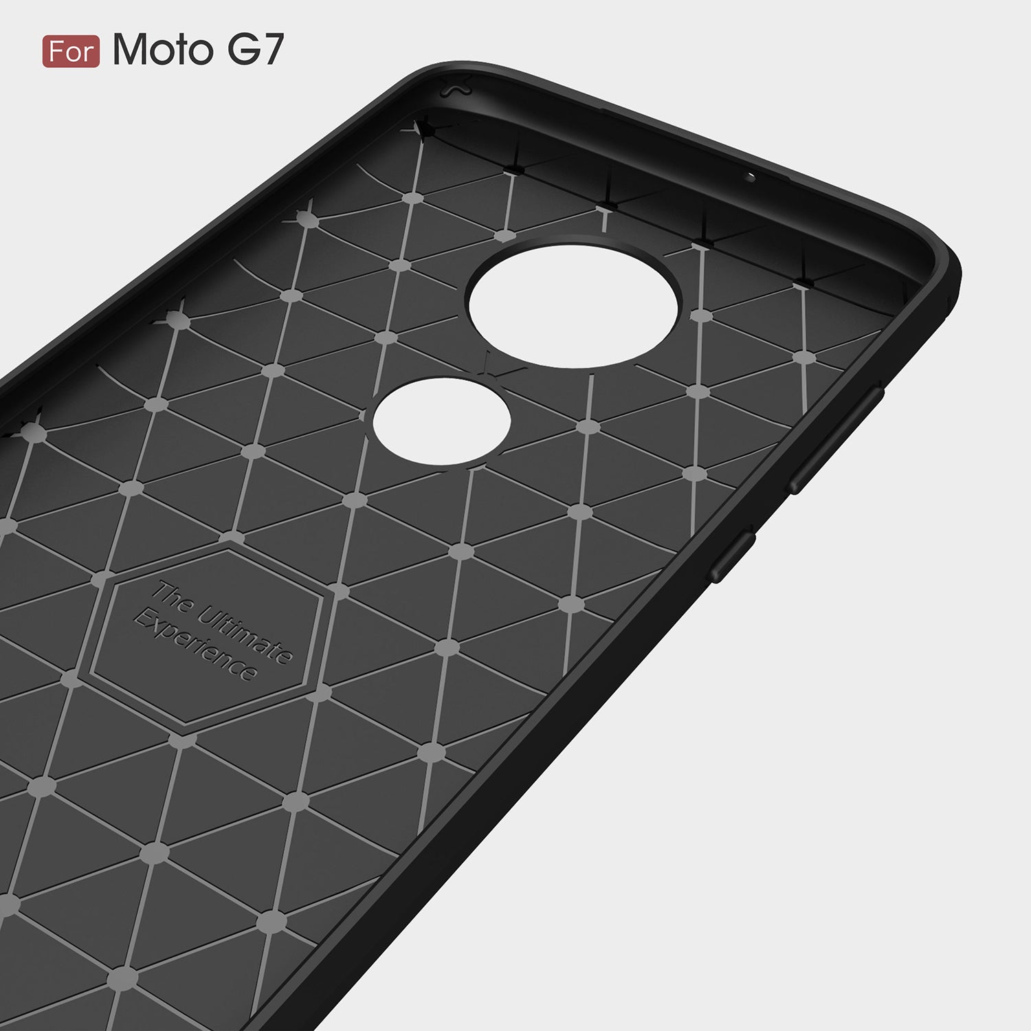 Moto G7/G7Plus Carbon Fibre Case Black