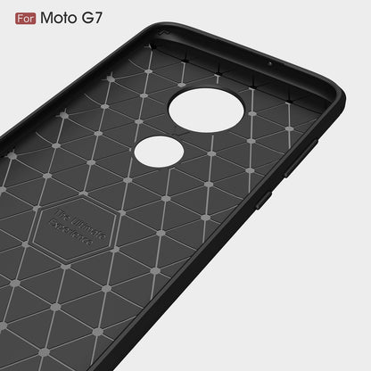 Moto G7/G7Plus Carbon Fibre Case Black