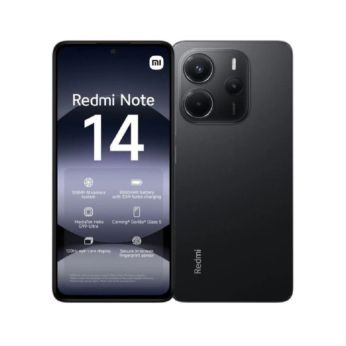 Xiaomi Redmi Note 14 4G Mobile Phone [ 256GB / 8GB RAM - Midnight Black ]