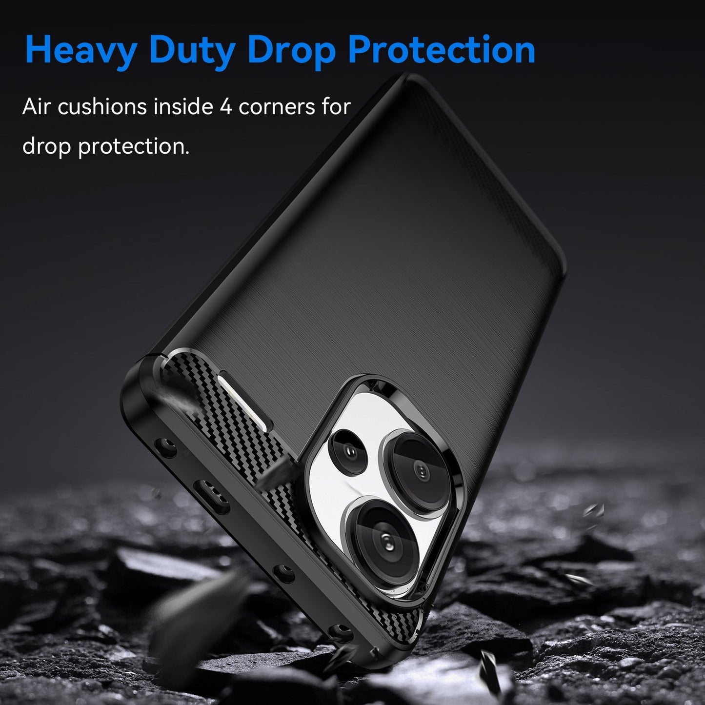 Xiaomi Redmi Note 13 Pro+ 5G Carbon Fibre Case [Black]
