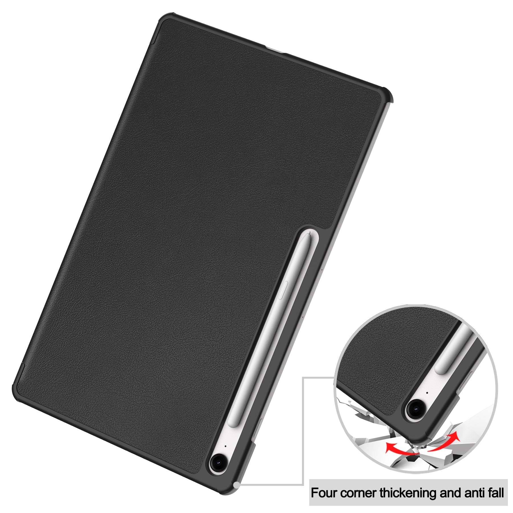 Tab S10Fe Plus Tri-Fold Pu Case [Black]