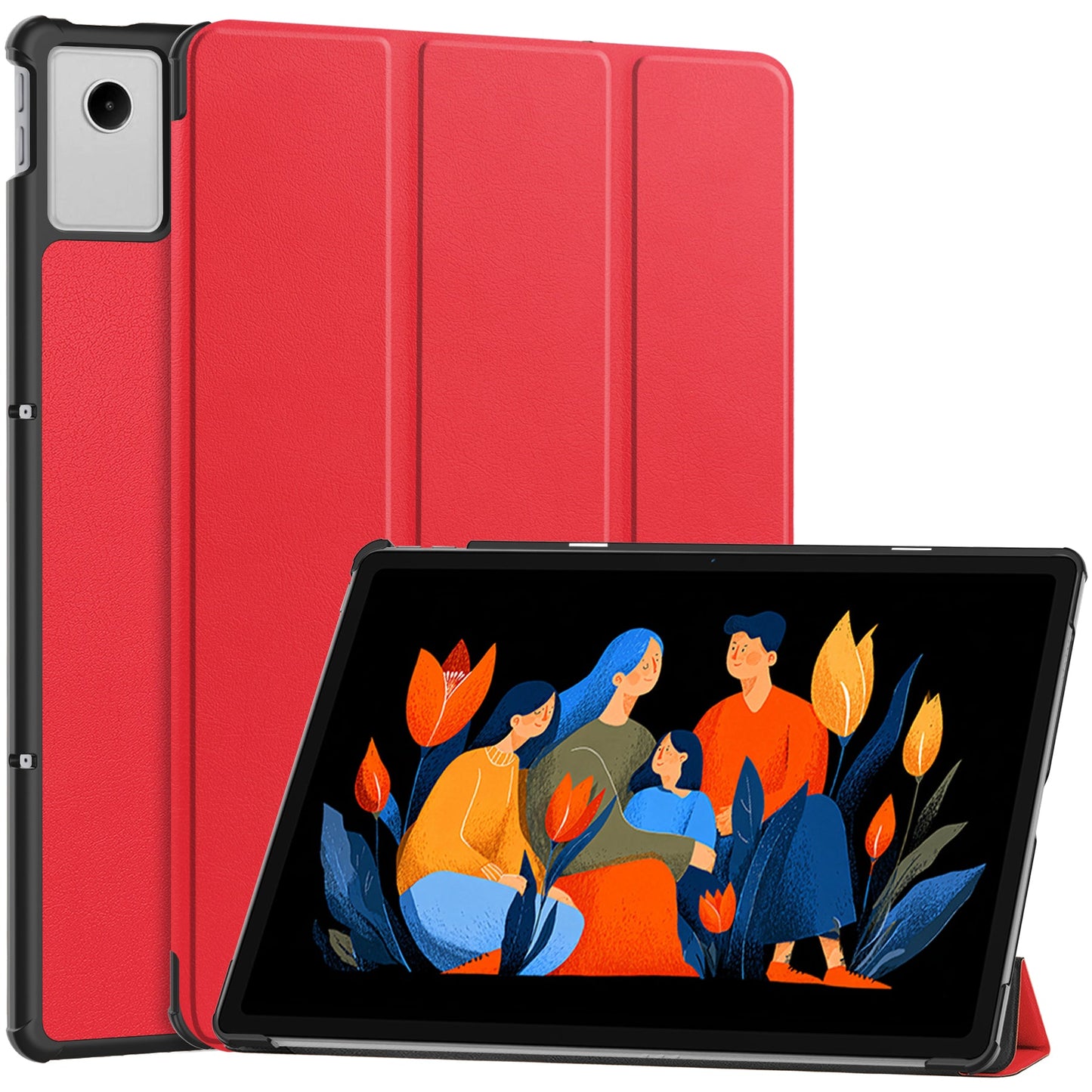 Lenovo Tab Plus 12.1 2025 Tri-fold Pu Case [Red]