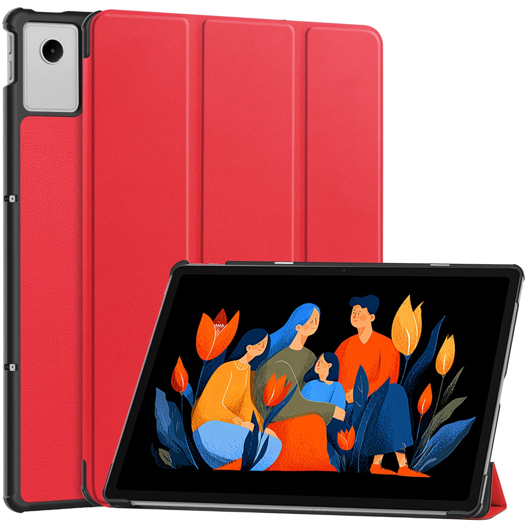 Lenovo Tab Plus 12.1 2025 Tri-fold Pu Case [Red]