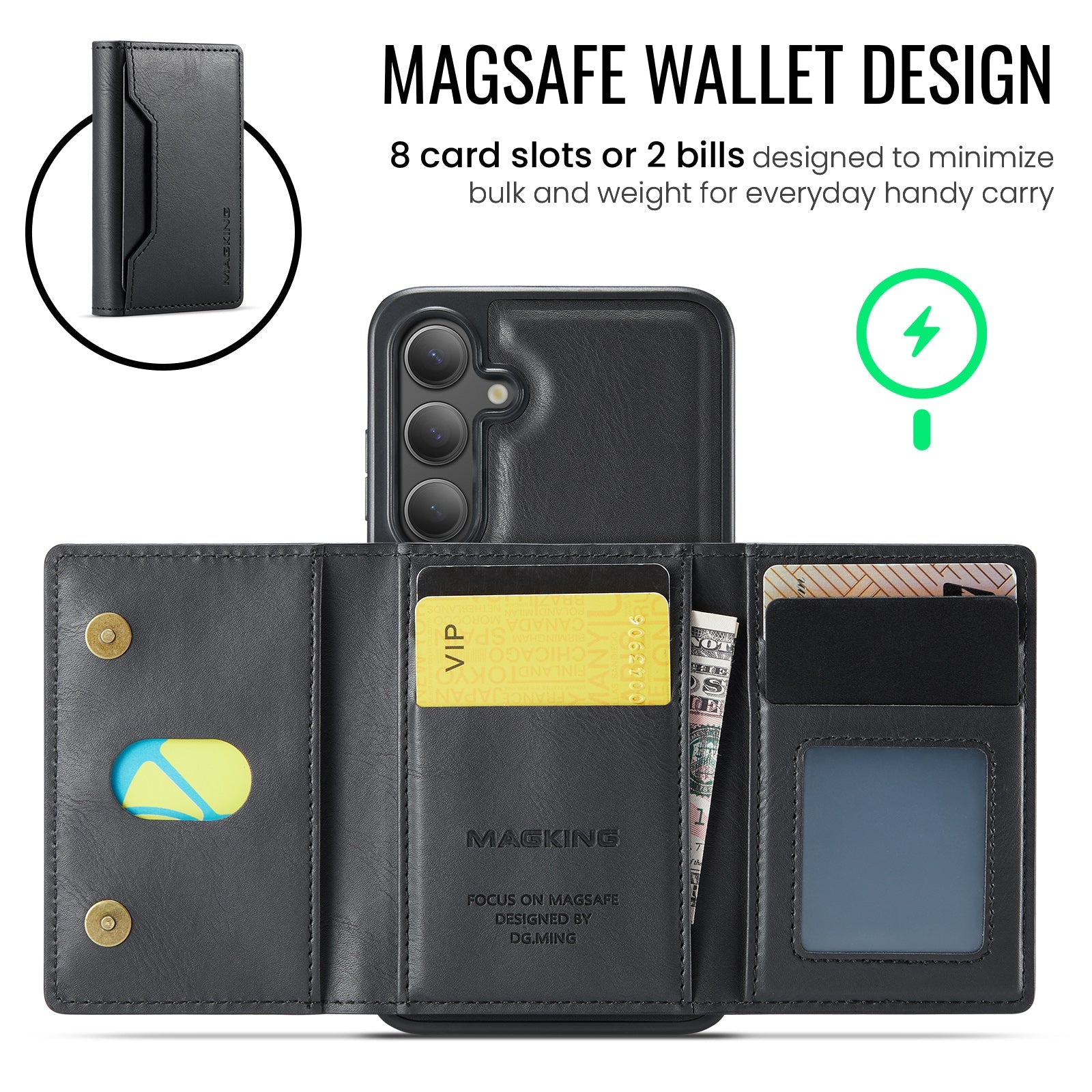Galaxy S25 Plus Magsafe Wallet [Black]