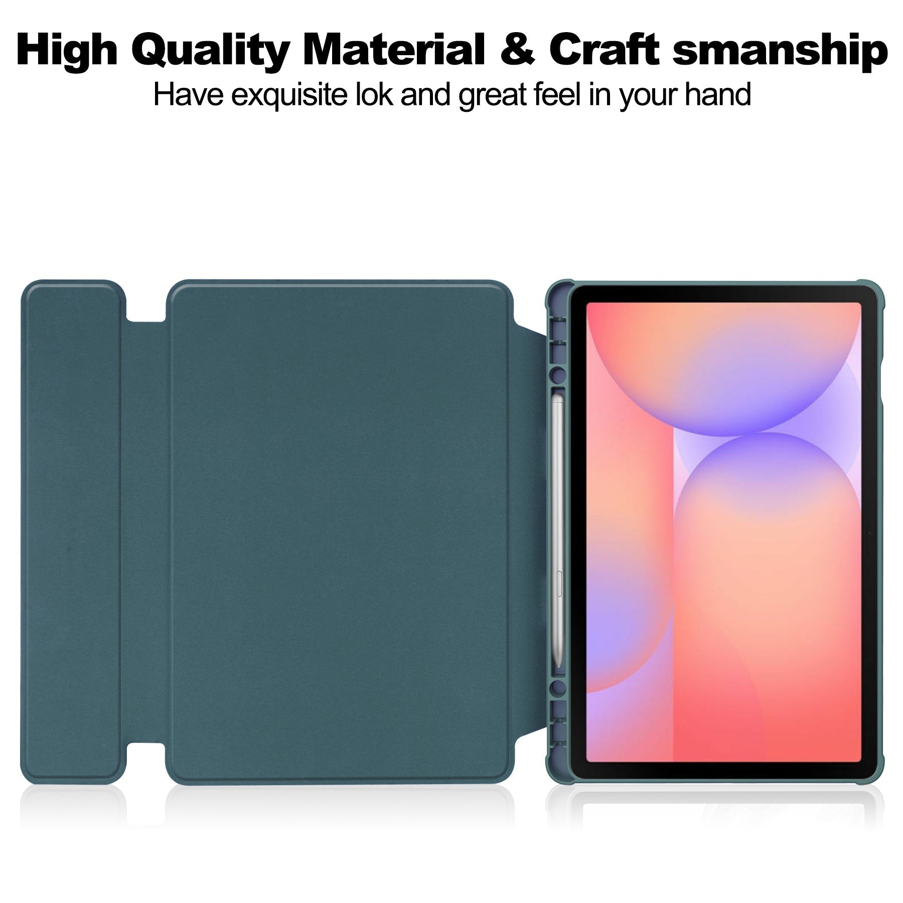 Galaxy Tab S10 Lite / S10 Fe/ S9 / S9 Fe Rotating Acrylic Case [Teal]