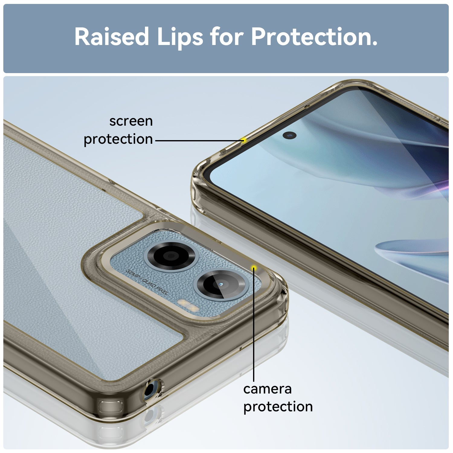 Moto G05 Soft Gel Case [Clear Grey]
