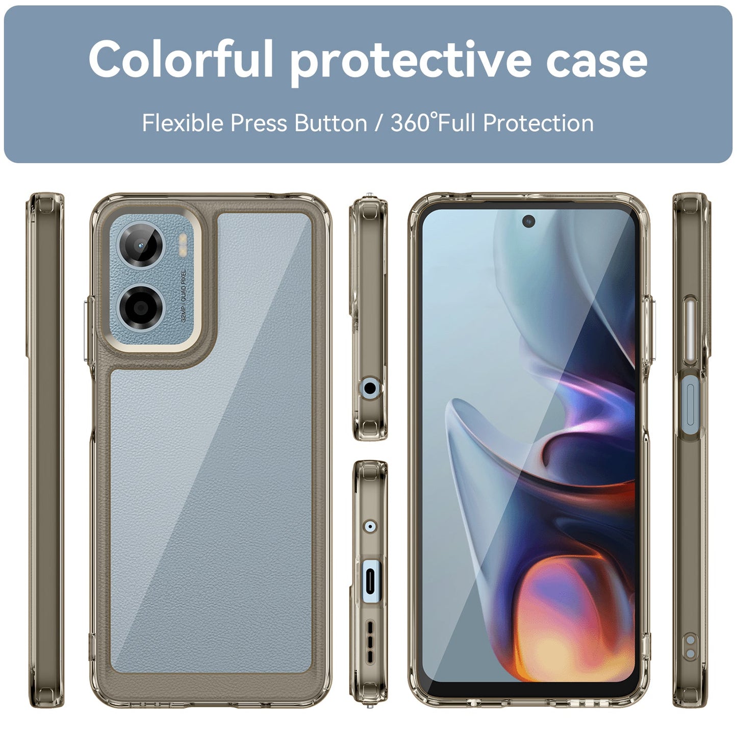 Moto G05 Soft Gel Case [Clear Grey]