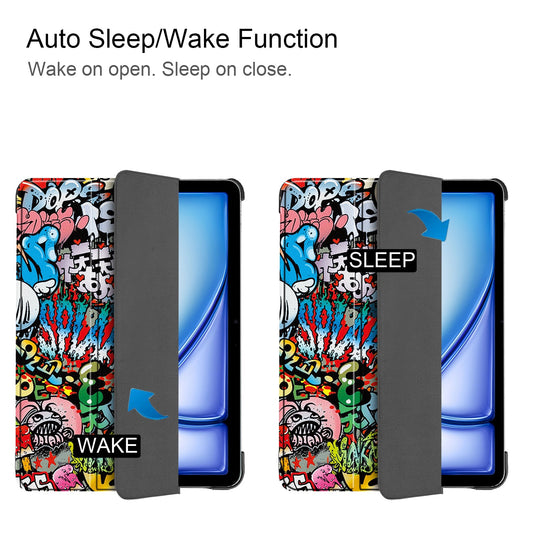Ipad Air 13" (M3, 2025) Designer Tri-fold Case [Graffiti]