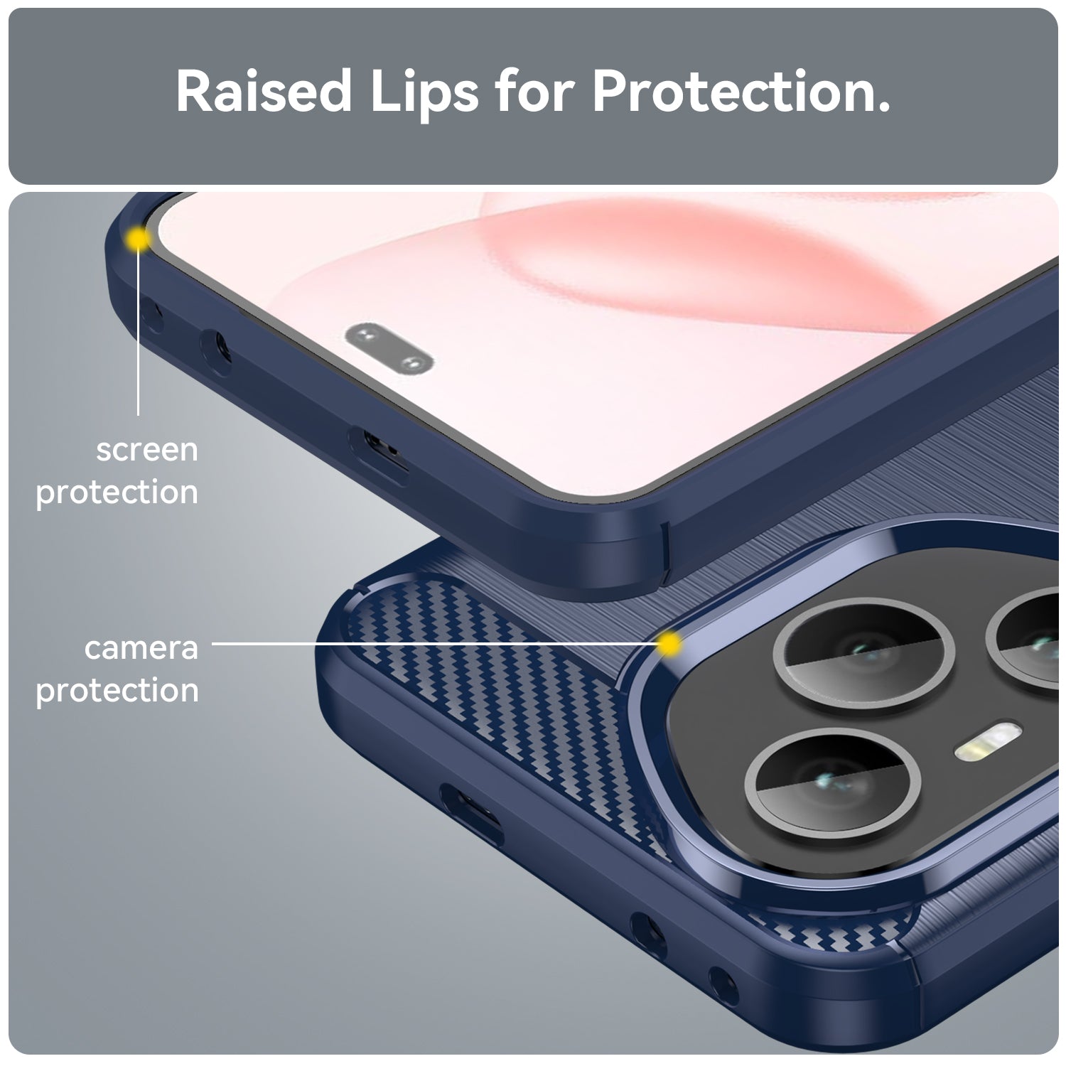 Honor 400 Pro Carbon Fibre Case [Navy]