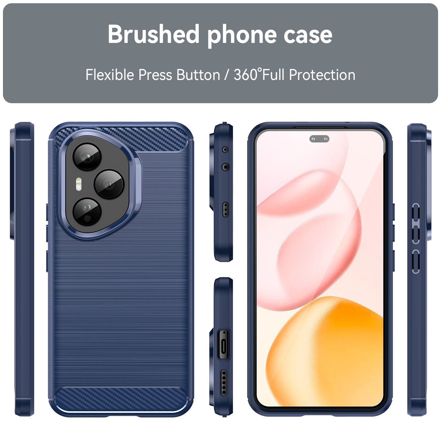 Honor 400 Pro Carbon Fibre Case [Navy]