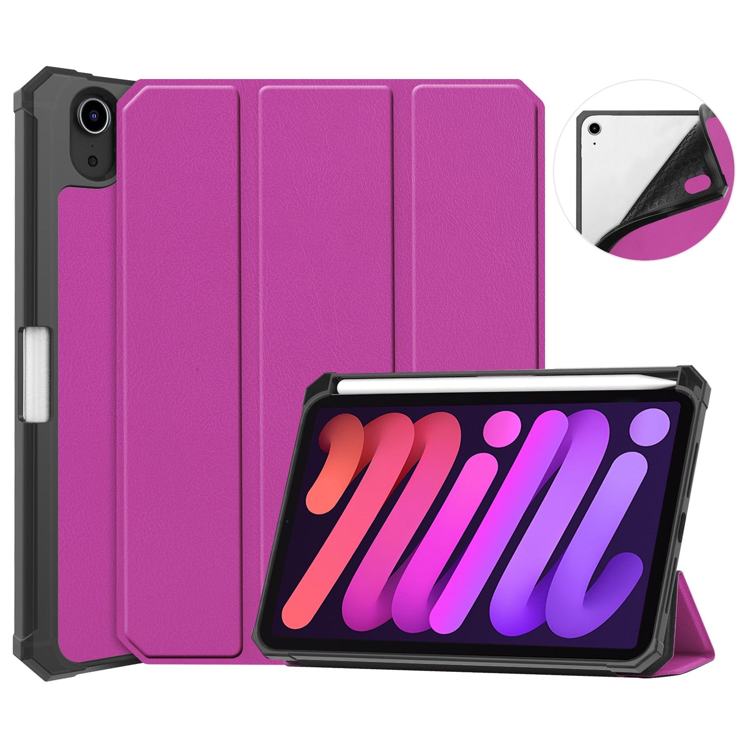 Ipad Mini 7 (A17 Pro 2024) Pen Holder Case [Purple]