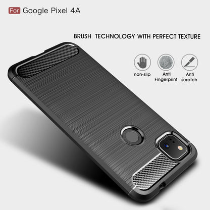 Google Pixel 4a 4g Carbon Fibre Case [Red]