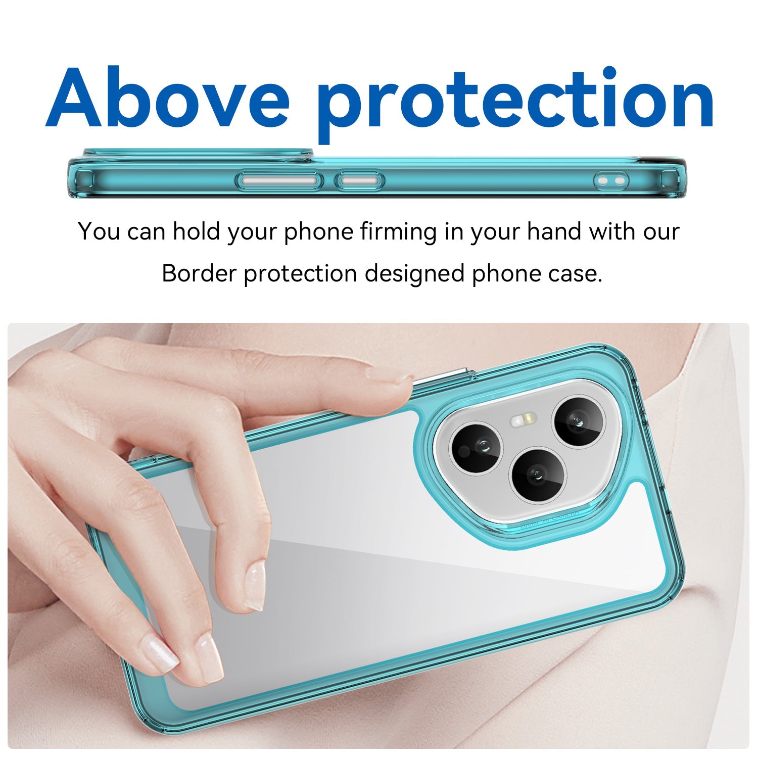 Honor 400 Pro Soft Gel Case [Clear Blue]