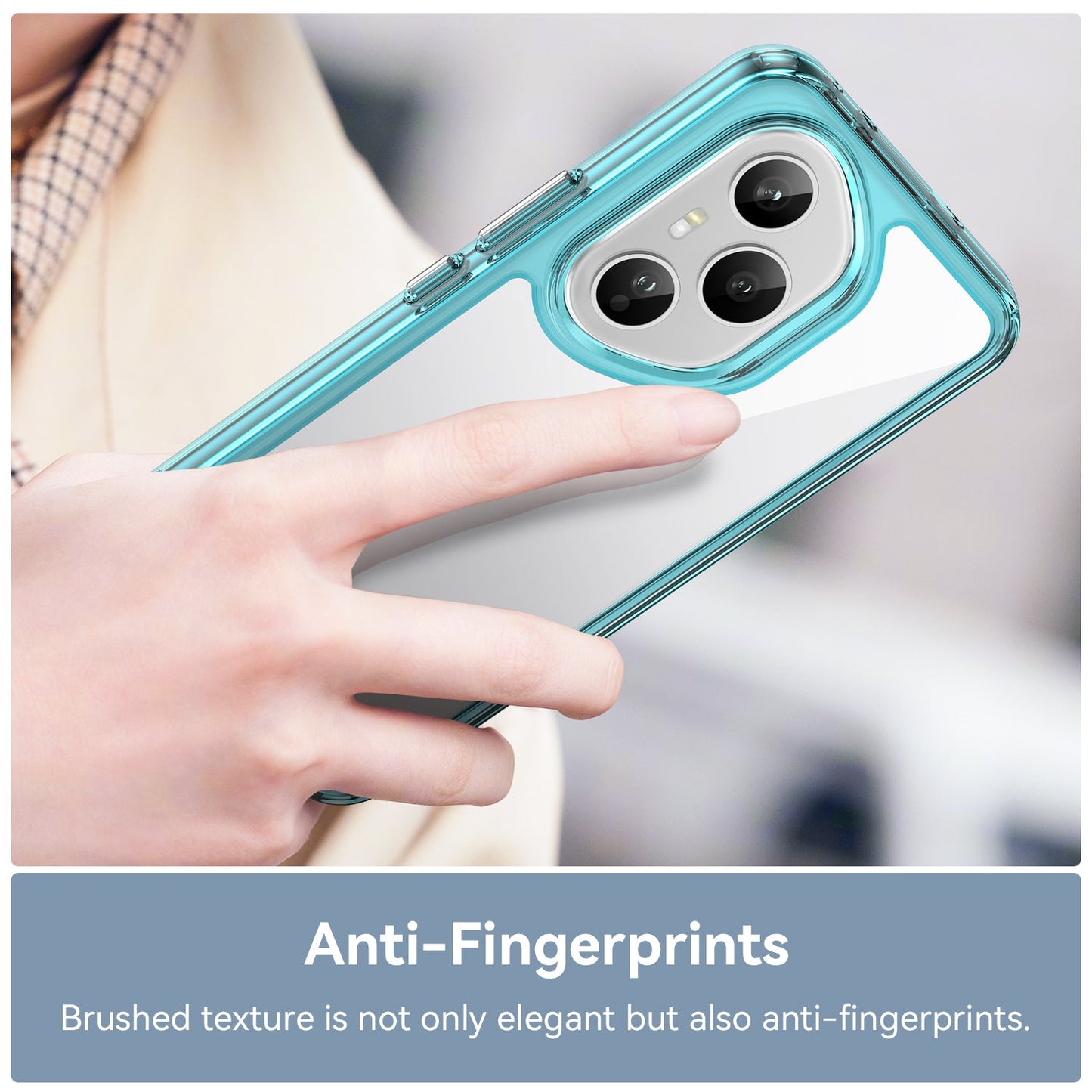 Honor 400 Pro Soft Gel Case [Clear Blue]