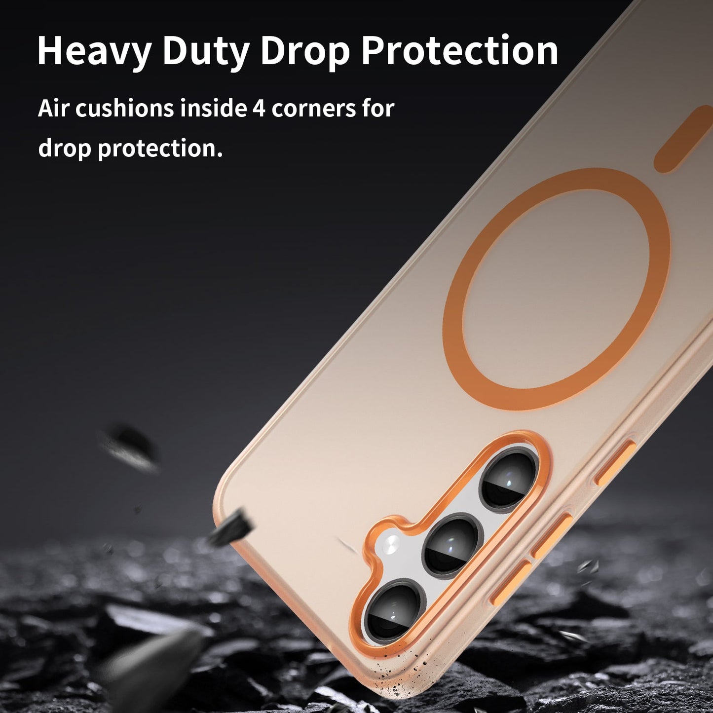 Galaxy S24 Plus / S25 Plus Magsafe Soft Matte Case [Orange]