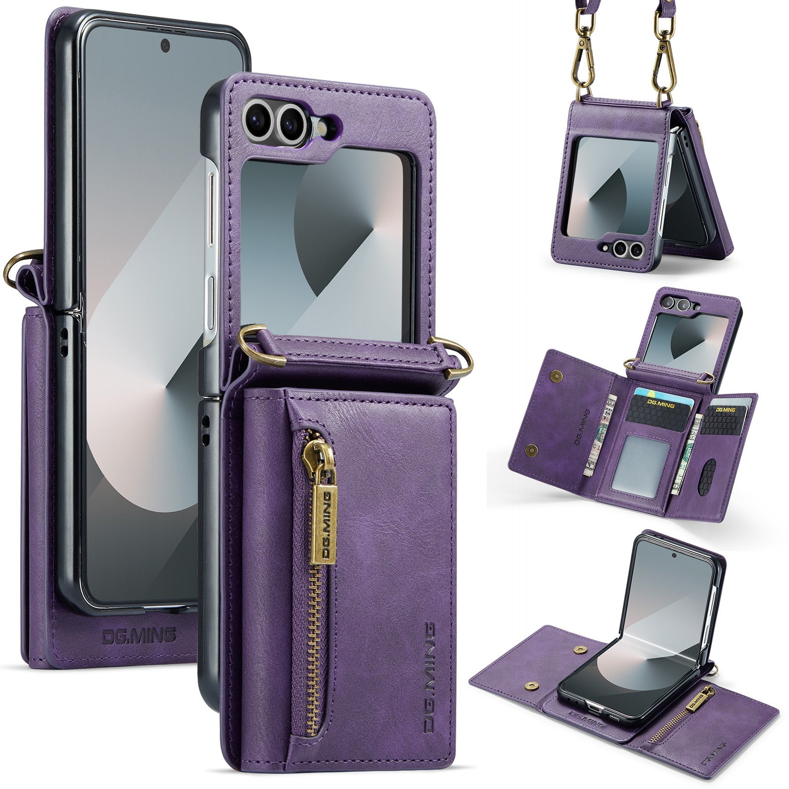 Galaxy Z Flip 7 Fe Pu Wallet Case [Purple]