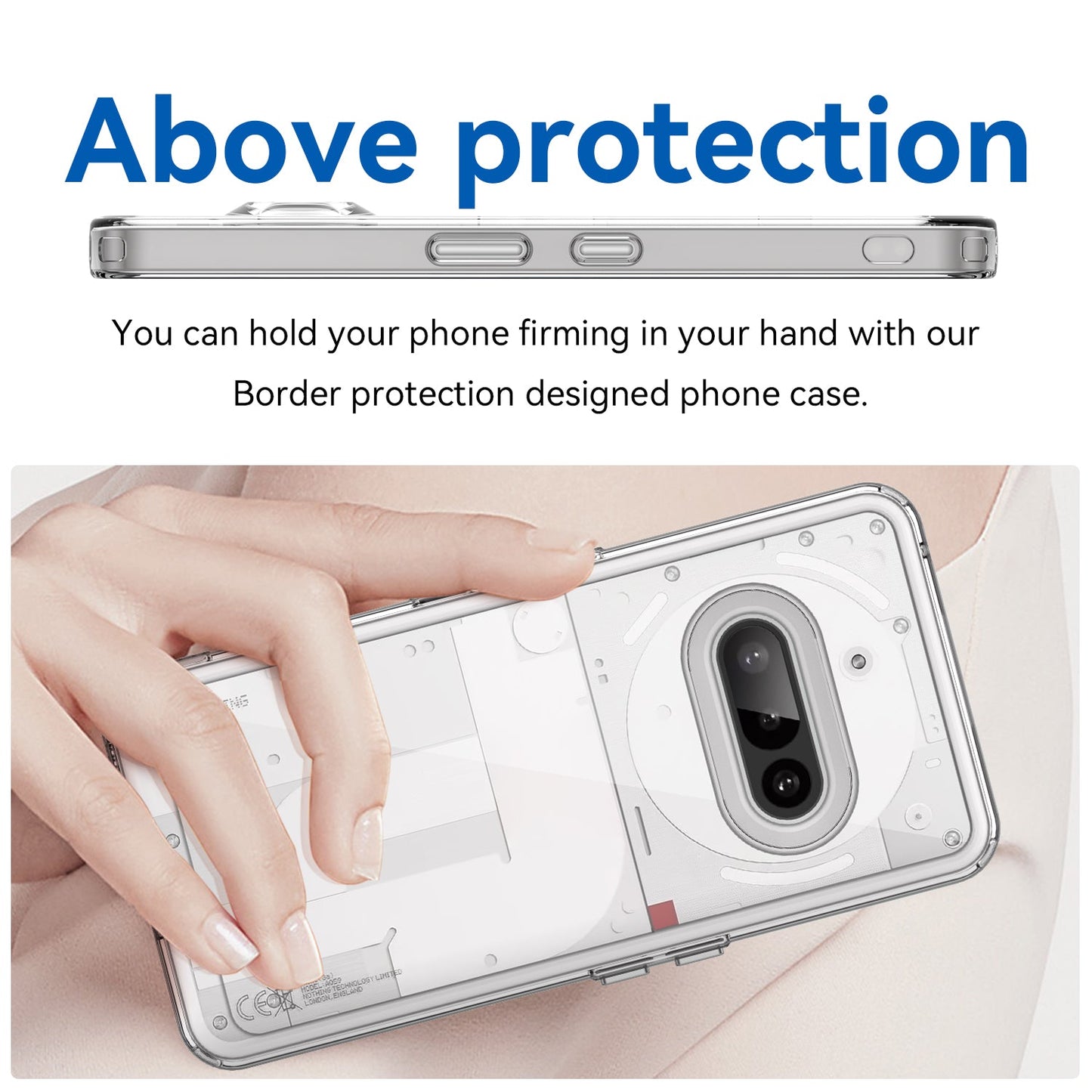 Nothing Phone (3A) Soft Gel Case [Clear]