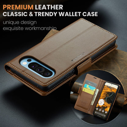 Google Pixel 10 Pro Xl Pu Wallet Case [Brown]
