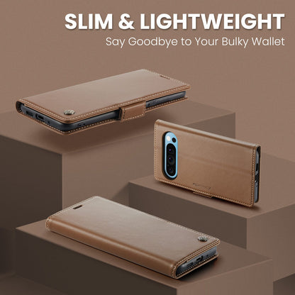 Google Pixel 10 Pro Xl Pu Wallet Case [Brown]