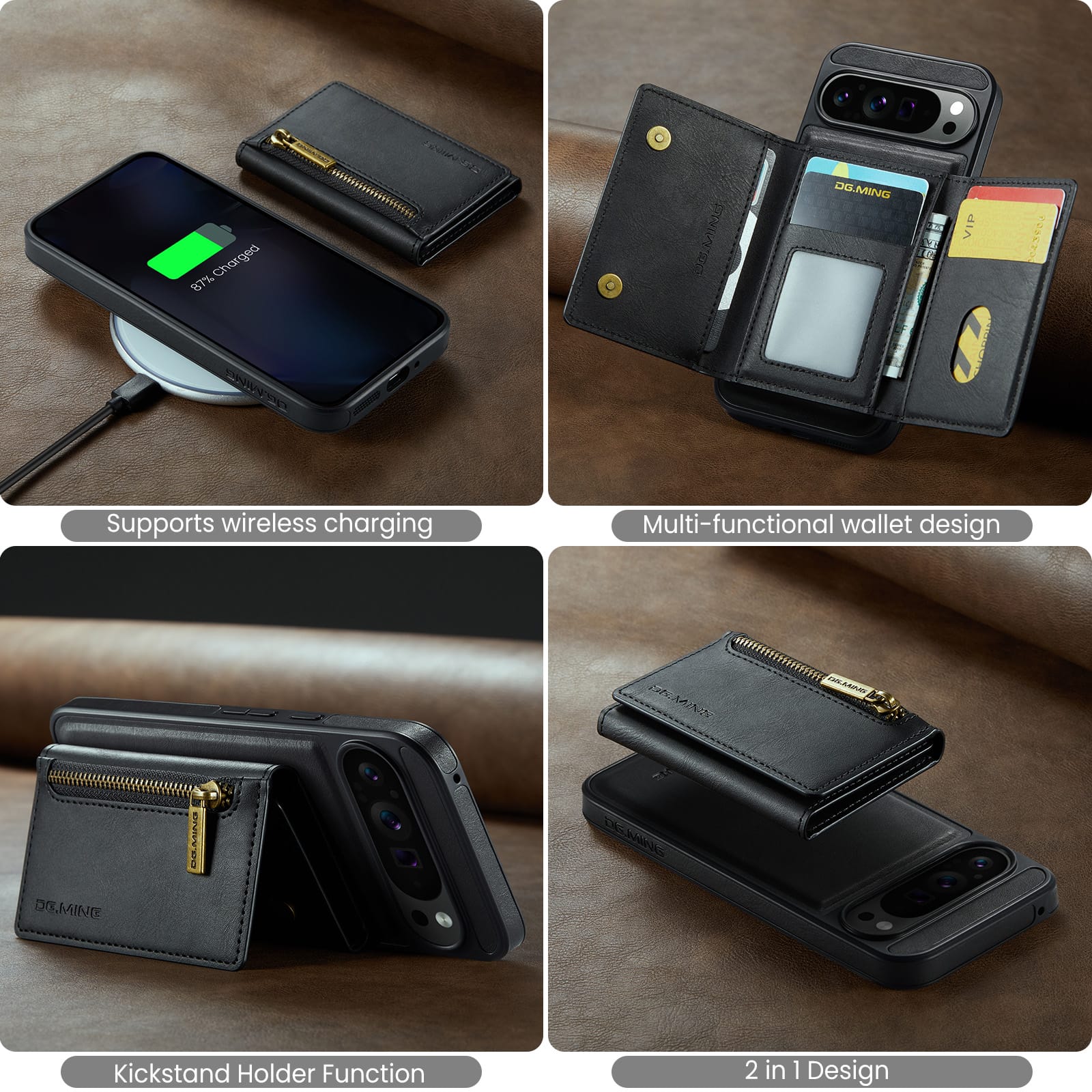 Google Pixel 10 Pro Xl Magnetic Wallet [Black]