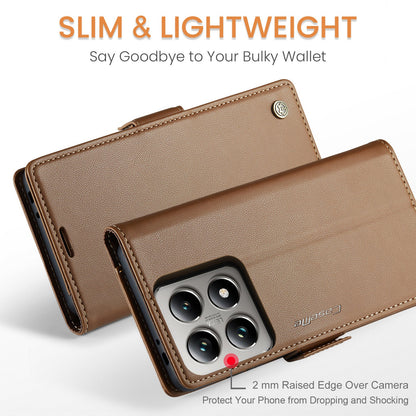 Xiaomi 14T Pu Wallet Case [Brown]