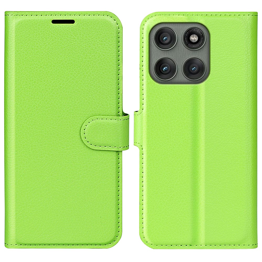 Moto Edge 60 Pro Pu Wallet Case [Green]