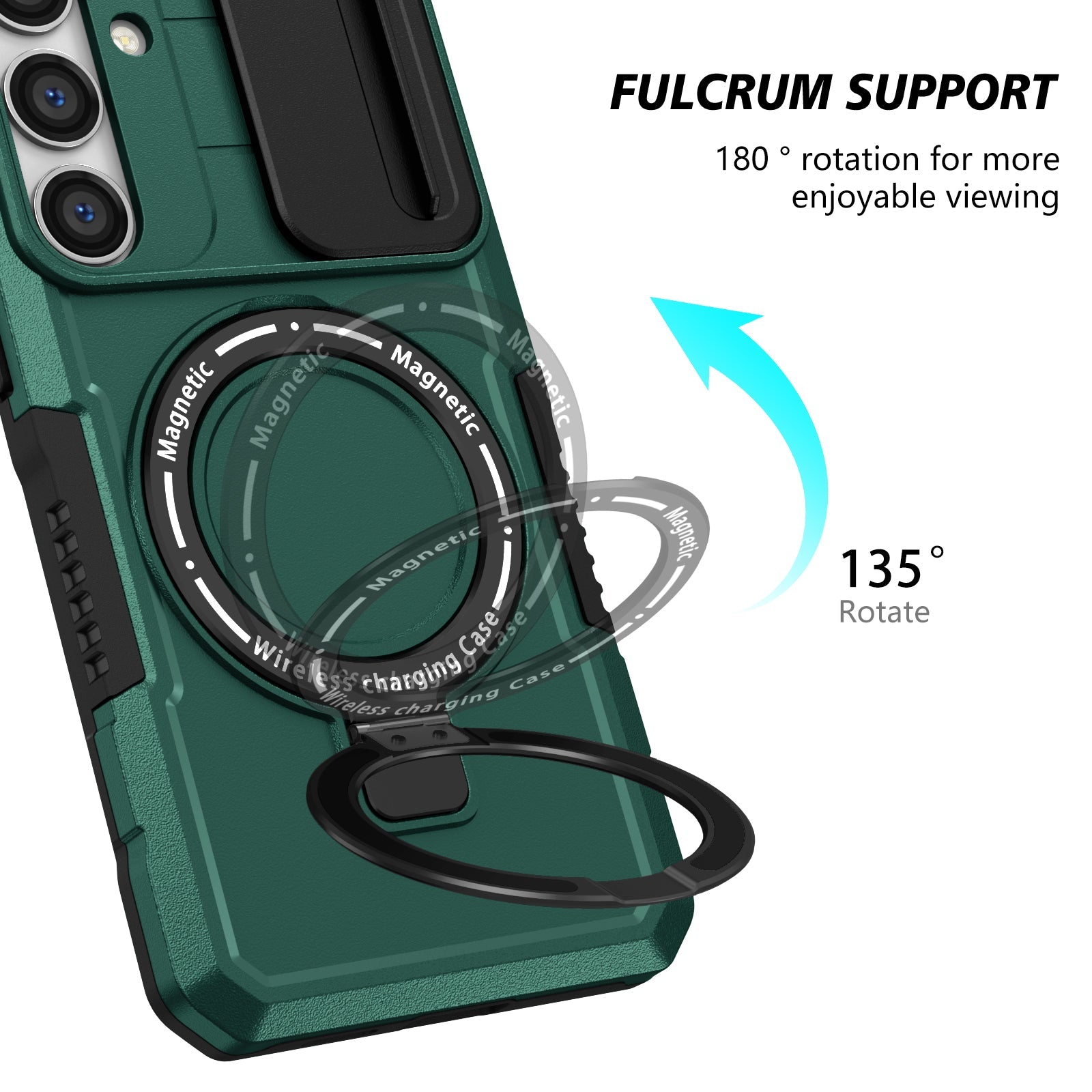 Galaxy S25 Plus Magsafe Sliding Cover Case [Teal]