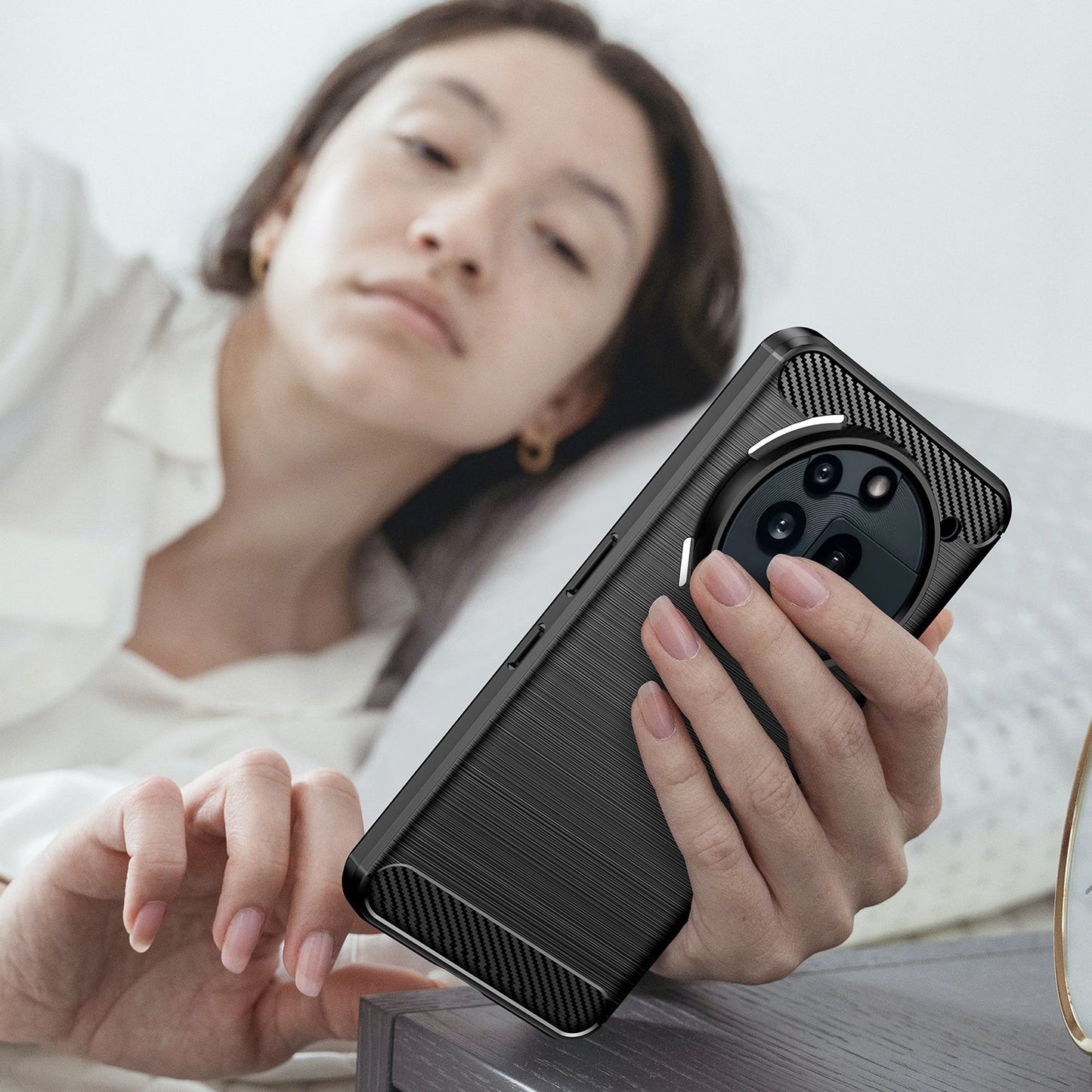 Nothing Phone (3A) Pro Carbon Fibre Case [Black]